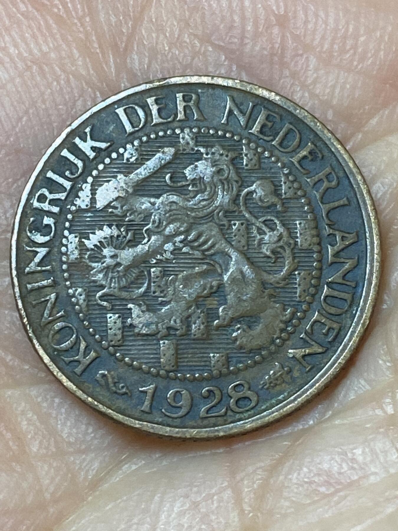 2026年第三十一场(总第二百场)英国一线回流散币新春特拍第三场(免佣金) 荷兰🇳🇱1928年1分(威廉明娜女王，Seahorse –海马标)