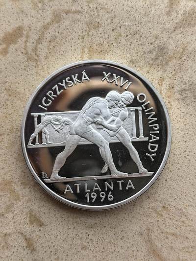 道一币馆币章第一百六十七场 - 波兰1995年亚特兰大奥运会20兹罗提精制银币  31.1g 925s 16000