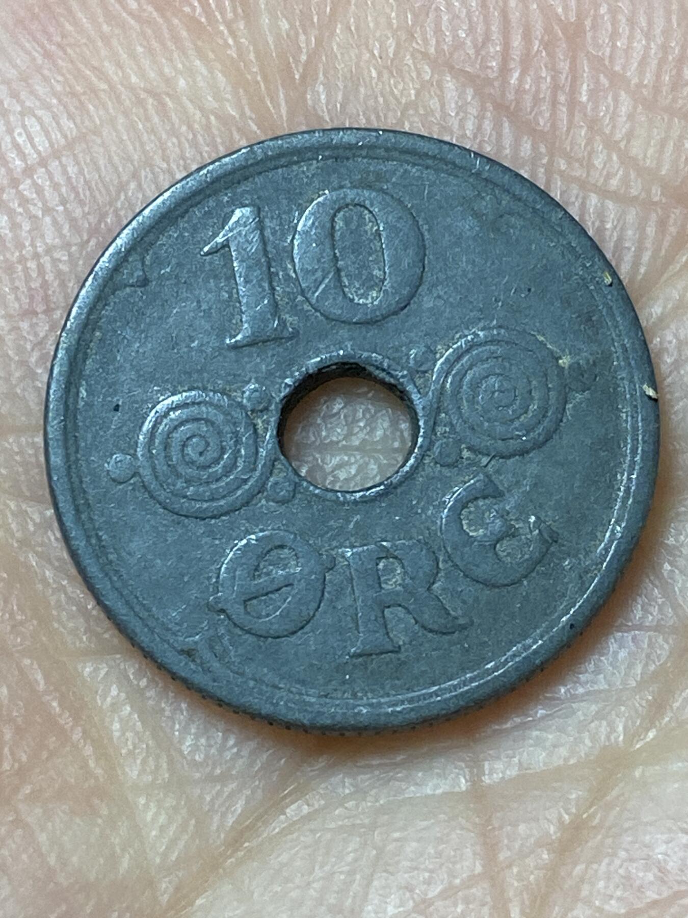 2026年第三十一场(总第二百场)英国一线回流散币新春特拍第三场(免佣金) 丹麦🇩🇰1941年10欧尔(克里斯蒂安十世第六版，N; GJ版)