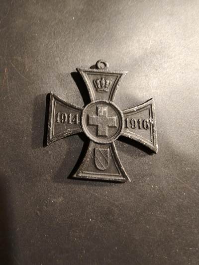 老王徽章第184期 - 巴登志愿战争援助十字奖章    无绶带