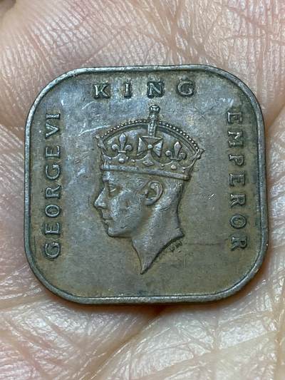 2026年第三十一场(总第二百场)英国一线回流散币新春特拍第三场(免佣金) 英属马来亚1943年1分(乔治六世第二版，小尺寸版)