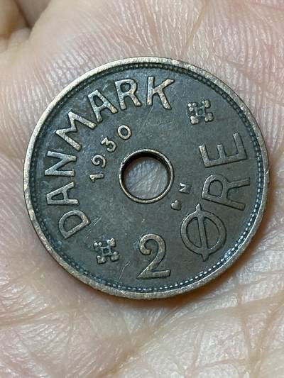 2026年第三十一场(总第二百场)英国一线回流散币新春特拍第三场(免佣金) - 丹麦🇩🇰1930年2欧尔(克里斯蒂安十世第六版，N; GJ版)