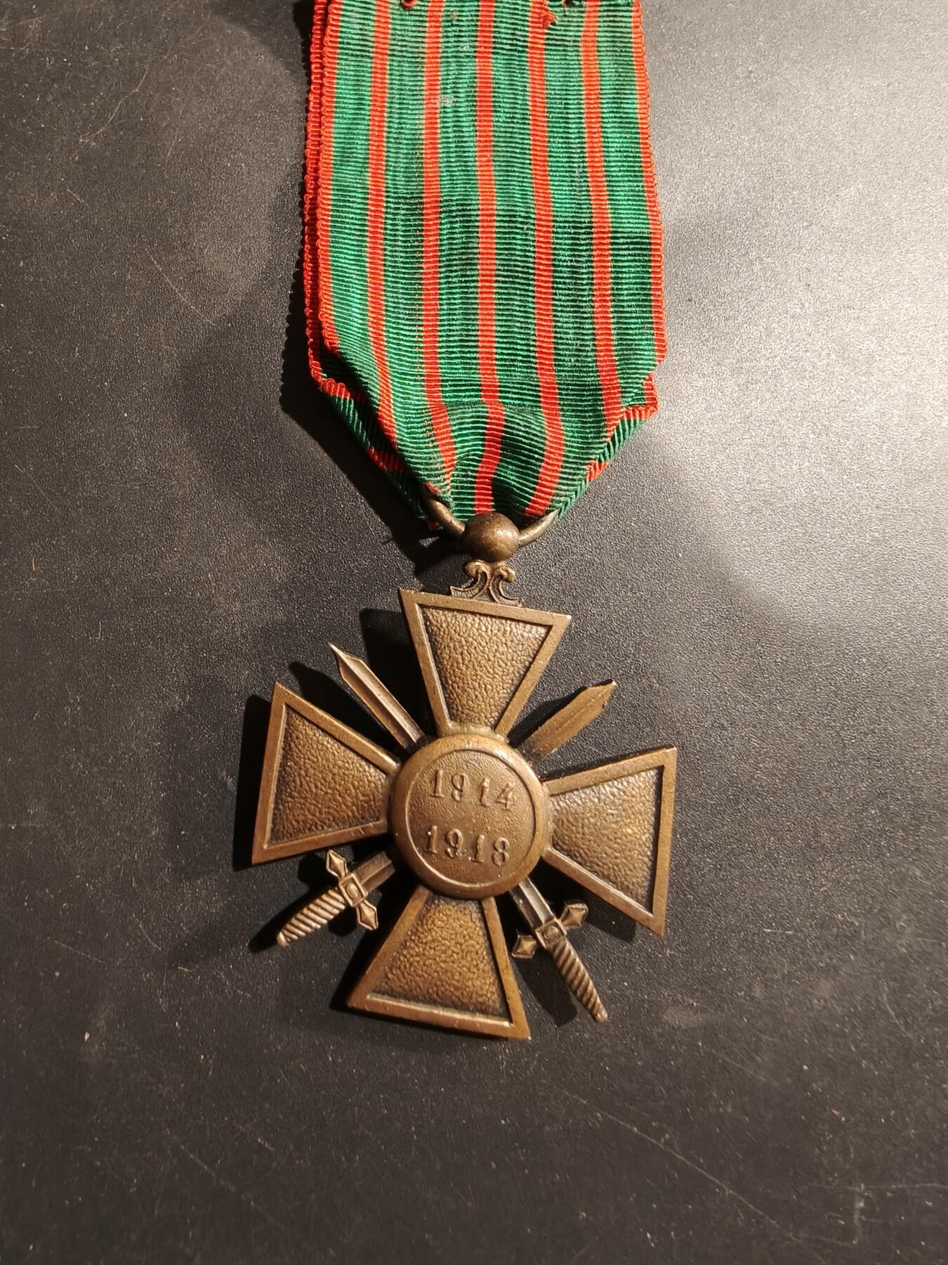 老王徽章第184期 法国1918战争十字奖章