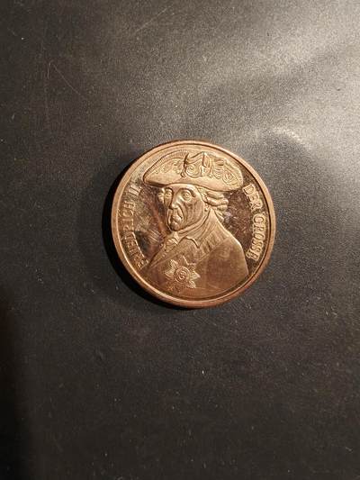 老王徽章第184期 - 德国普鲁士王国腓特烈二世大帝纪念章