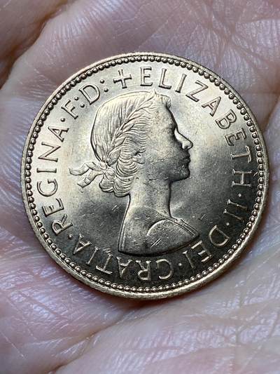 2026年第三十一场(总第二百场)英国一线回流散币新春特拍第三场(免佣金) 原光好品–英国🇬🇧1967年半便士(伊丽莎白二世青年桂冠第二版，普制币关门年)