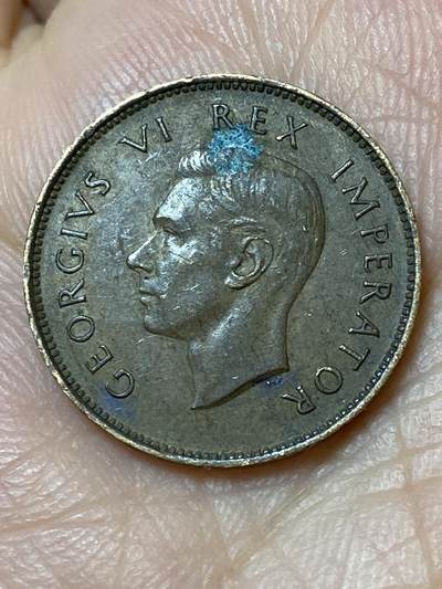 2026年第三十一场(总第二百场)英国一线回流散币新春特拍第三场(免佣金) 英属南非1946年1/4便士(等值1法新，乔治六世第一版)