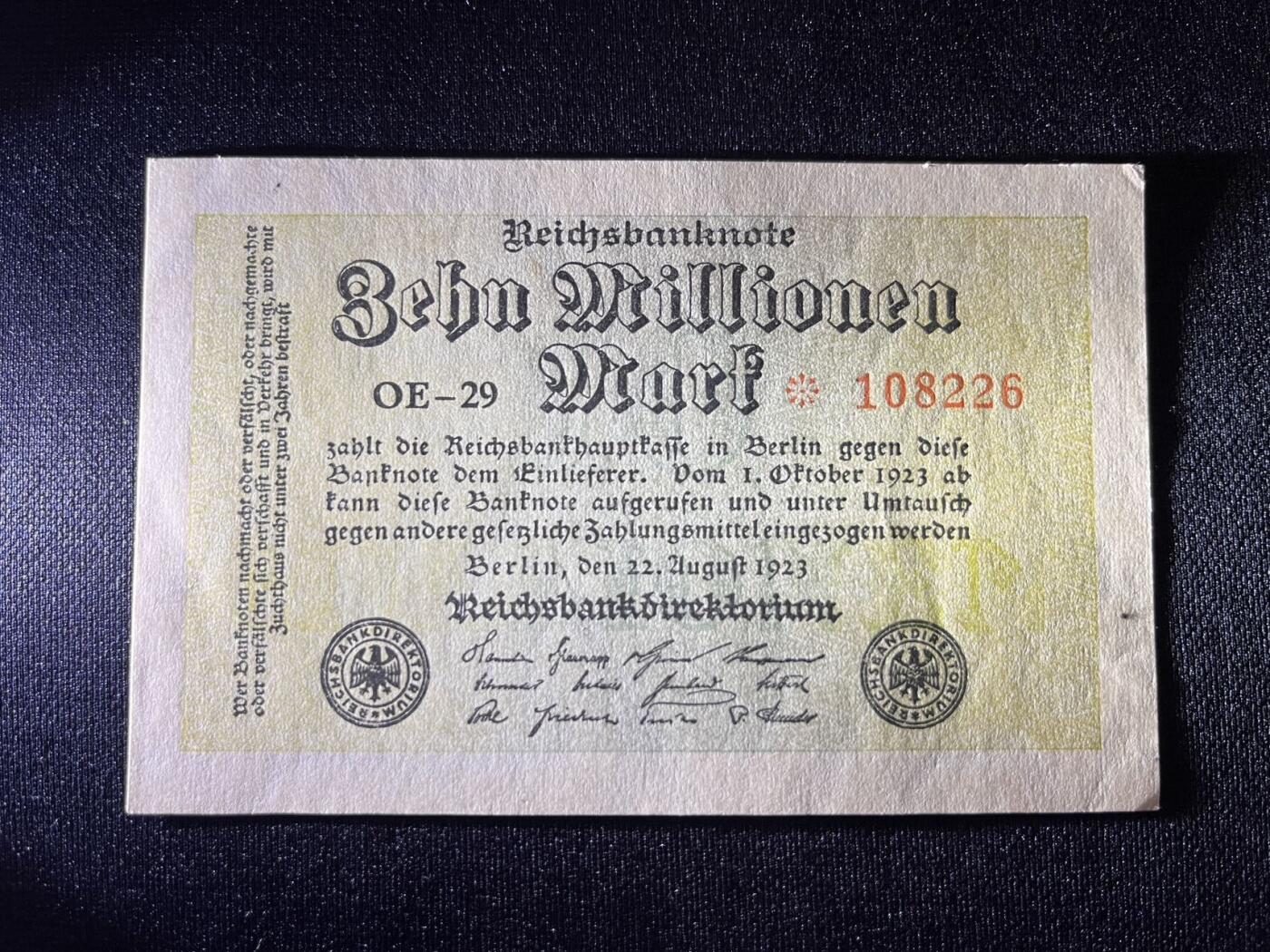 世界各国纸币拍卖 德国纸币 实物图