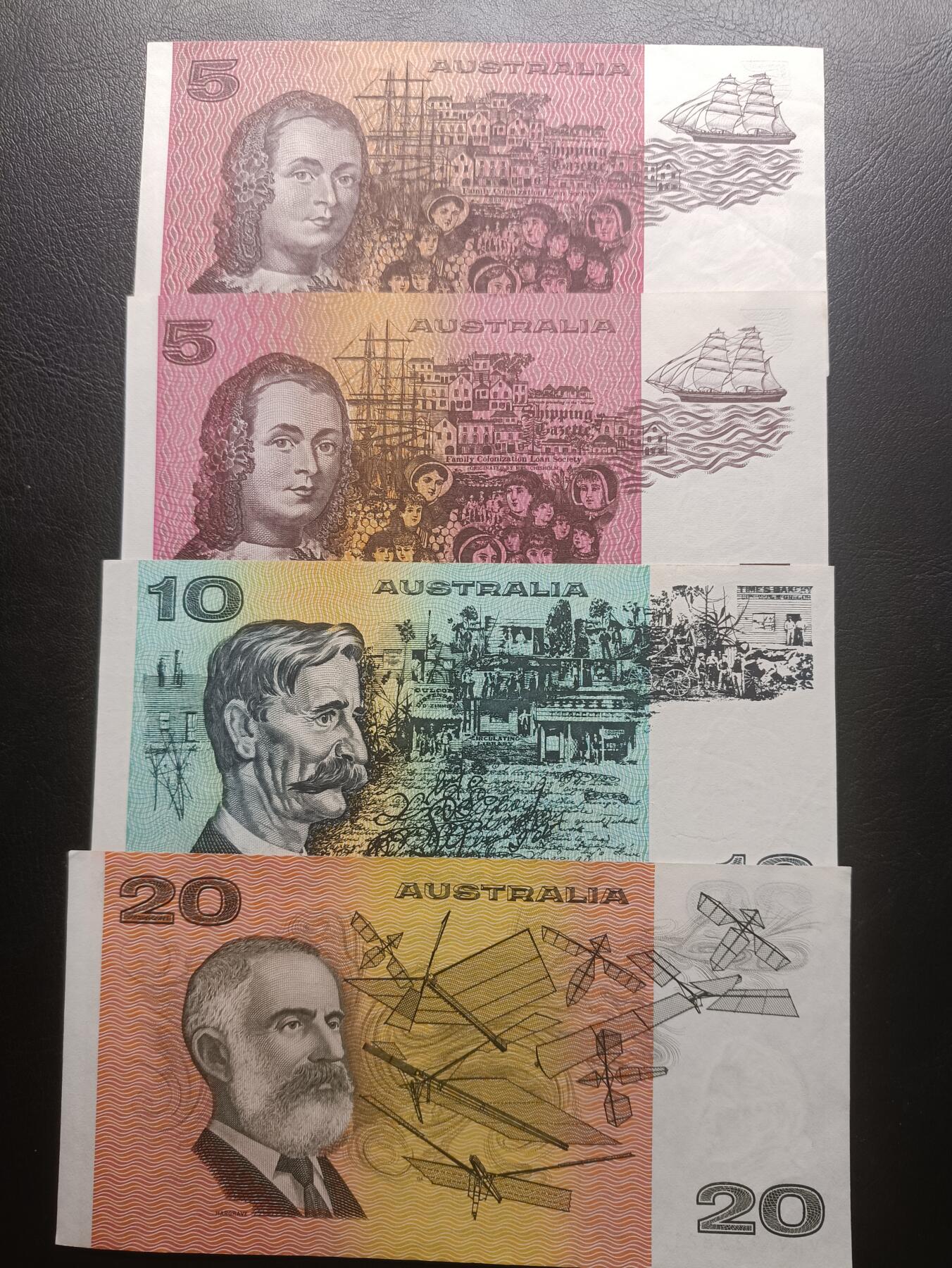 【年后首拍！】2026二月第三期，总217期 澳大利亚纸币批量四张流通品相—AUNC