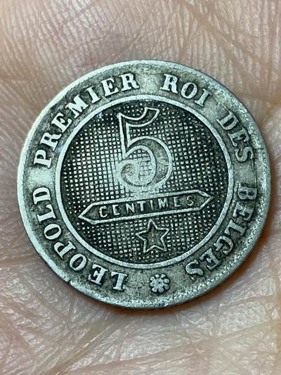 2026年第三十一场(总第二百场)英国一线回流散币新春特拍第三场(免佣金) 比利时🇧🇪1862年5分(利奥波德一世时期)