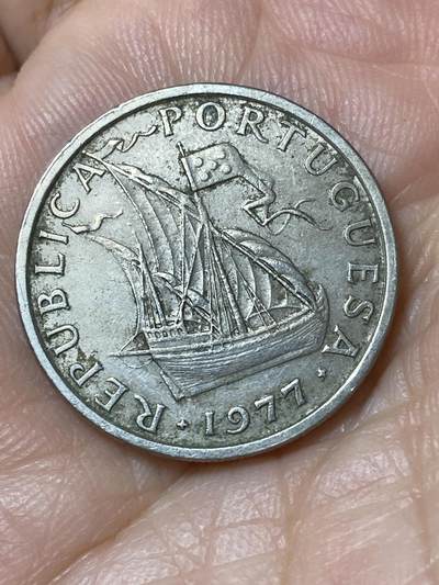 2026年第三十一场(总第二百场)英国一线回流散币新春特拍第三场(免佣金) - 葡萄牙🇵🇹1977年5埃斯库多(共和国时期第五套)