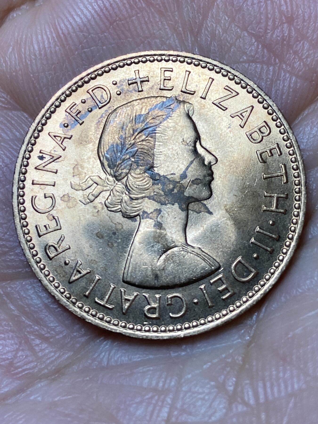 2026年第三十一场(总第二百场)英国一线回流散币新春特拍第三场(免佣金) 原光好品–英国🇬🇧1967年半便士(伊丽莎白二世青年桂冠第二版，普制币关门年)