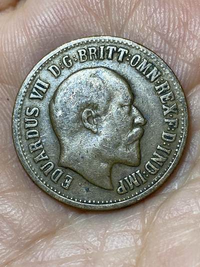 2026年第三十一场(总第二百场)英国一线回流散币新春特拍第三场(免佣金) 英国🇬🇧1902年1/2索维林铜代币(爱德华七世时期，1/2索维林型马剑代币)