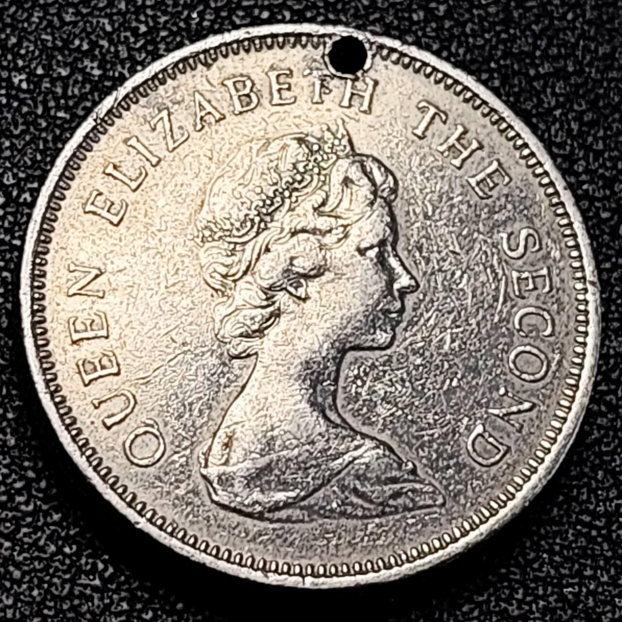 泉币菌-第195场- 新年快乐 新年第三场 本场拍品多 请提前出价 趣味币 饼子钱 应是英属香港壹圆镍币 25mm