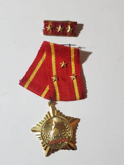 韵星假日军品类拍卖第42期 -- Rimey Holidays Militaria Auction 42 - 越南社会主义共和国一级抗战勋章带略一套 库存品相 高等级
