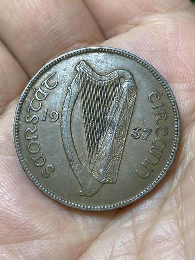 2026年第三十一场(总第二百场)英国一线回流散币新春特拍第三场(免佣金) - 爱尔兰1937年1便士(英辖自由邦时期)