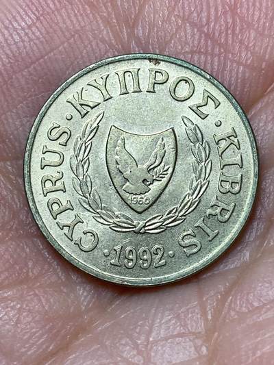 2026年第三十一场(总第二百场)英国一线回流散币新春特拍第三场(免佣金) 塞浦路斯🇨🇾1992年2分(共和国时期第二套第三版)