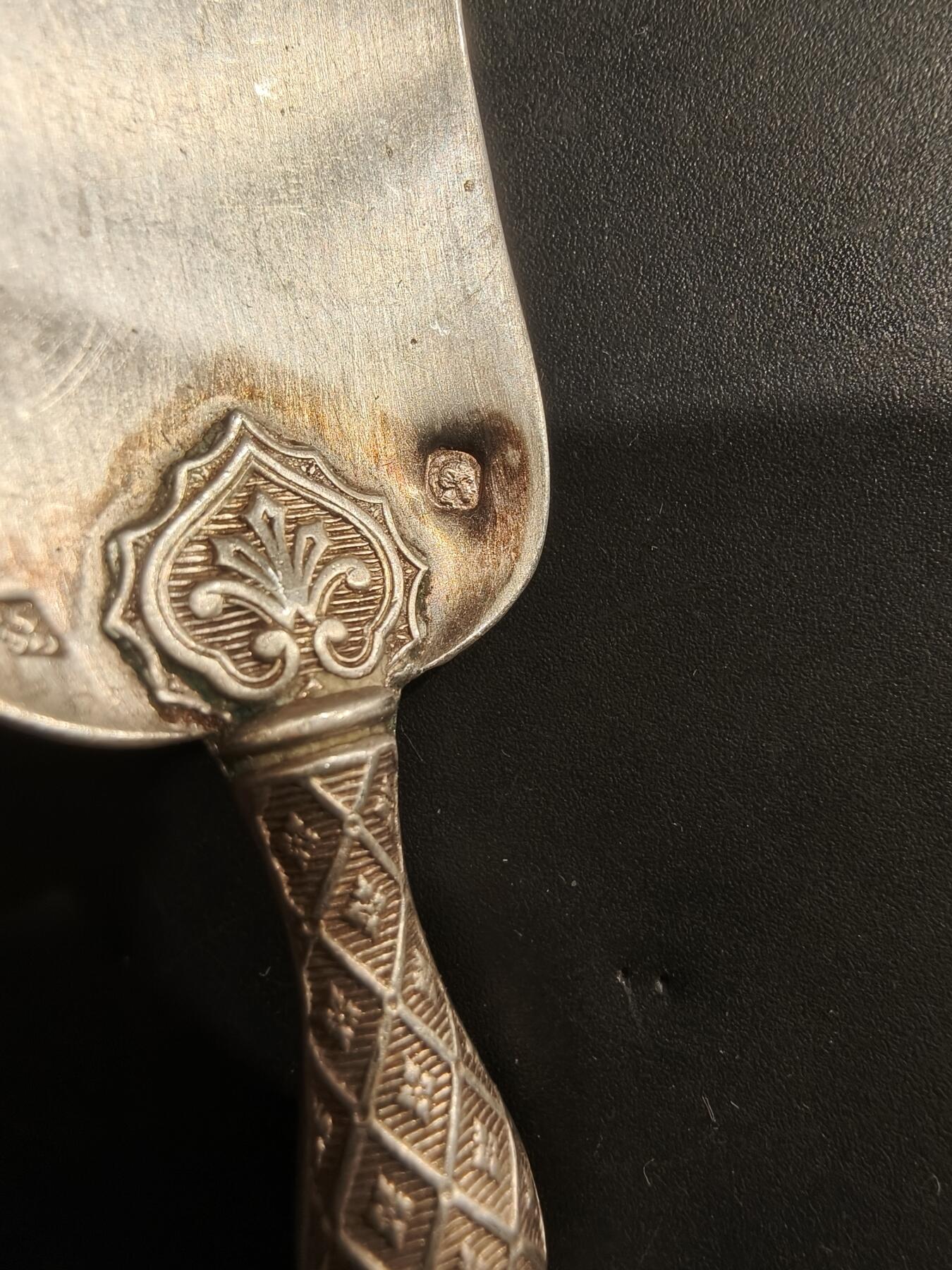 老王徽章第184期 法国银餐具一组     都带密涅瓦1级银标    950银     74.2g