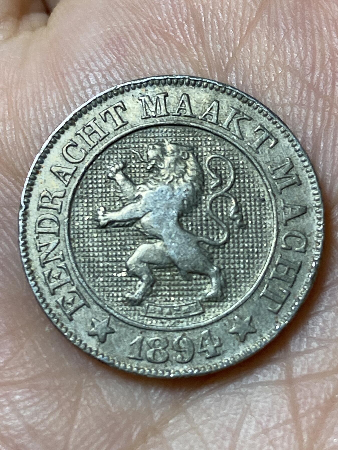 2026年第三十一场(总第二百场)英国一线回流散币新春特拍第三场(免佣金) 比利时🇧🇪1894年10分(利奥波德二世时期，荷语版)