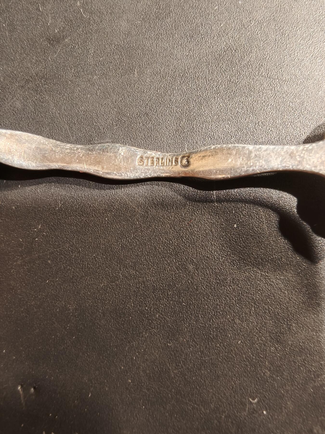 老王徽章第184期 加拿大银餐勺    925银   带温哥华装饰    10.5g