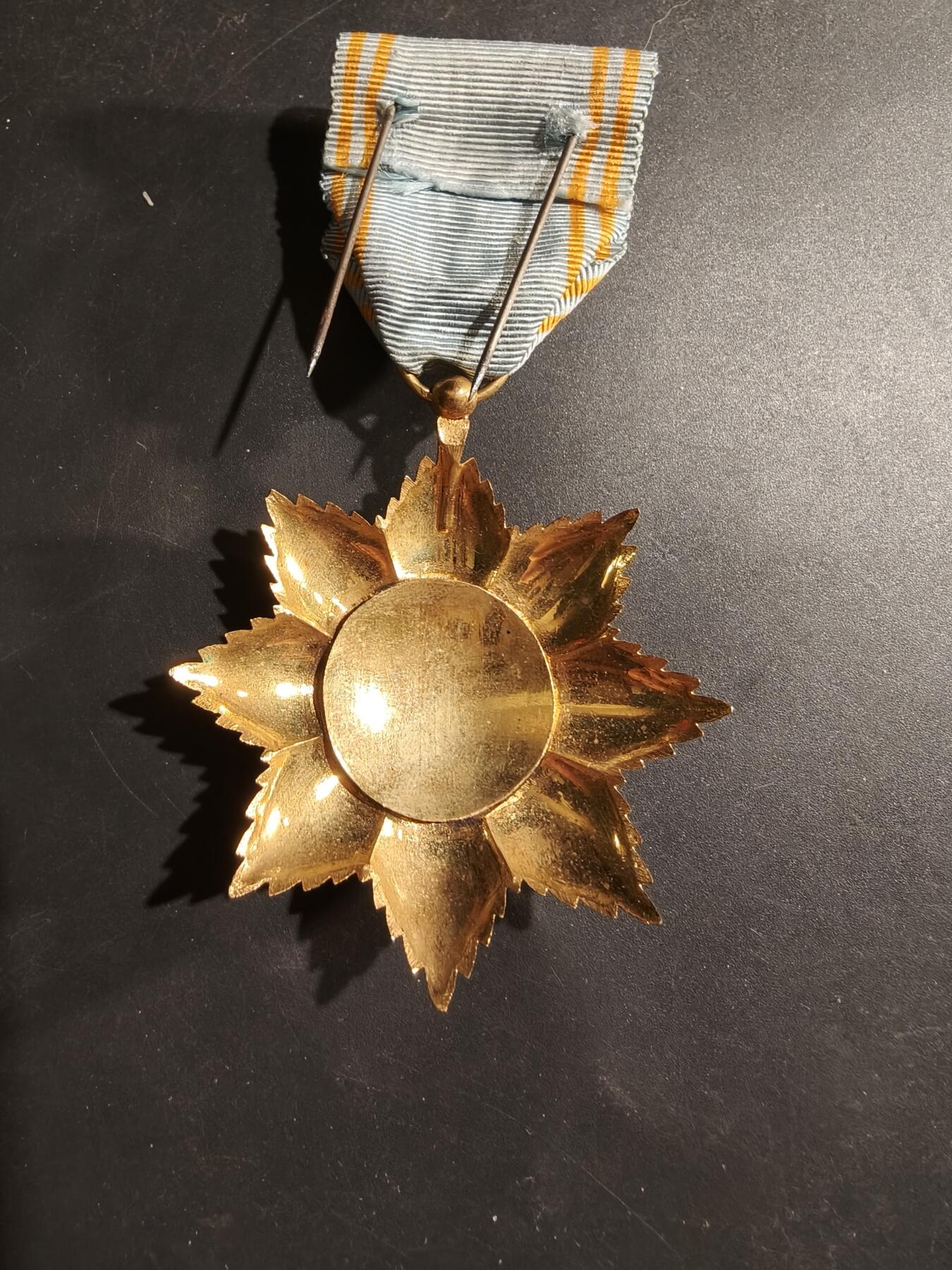 老王徽章第184期 法属科摩罗昂儒昂之星勋章   原盒      法国Chobillon代工