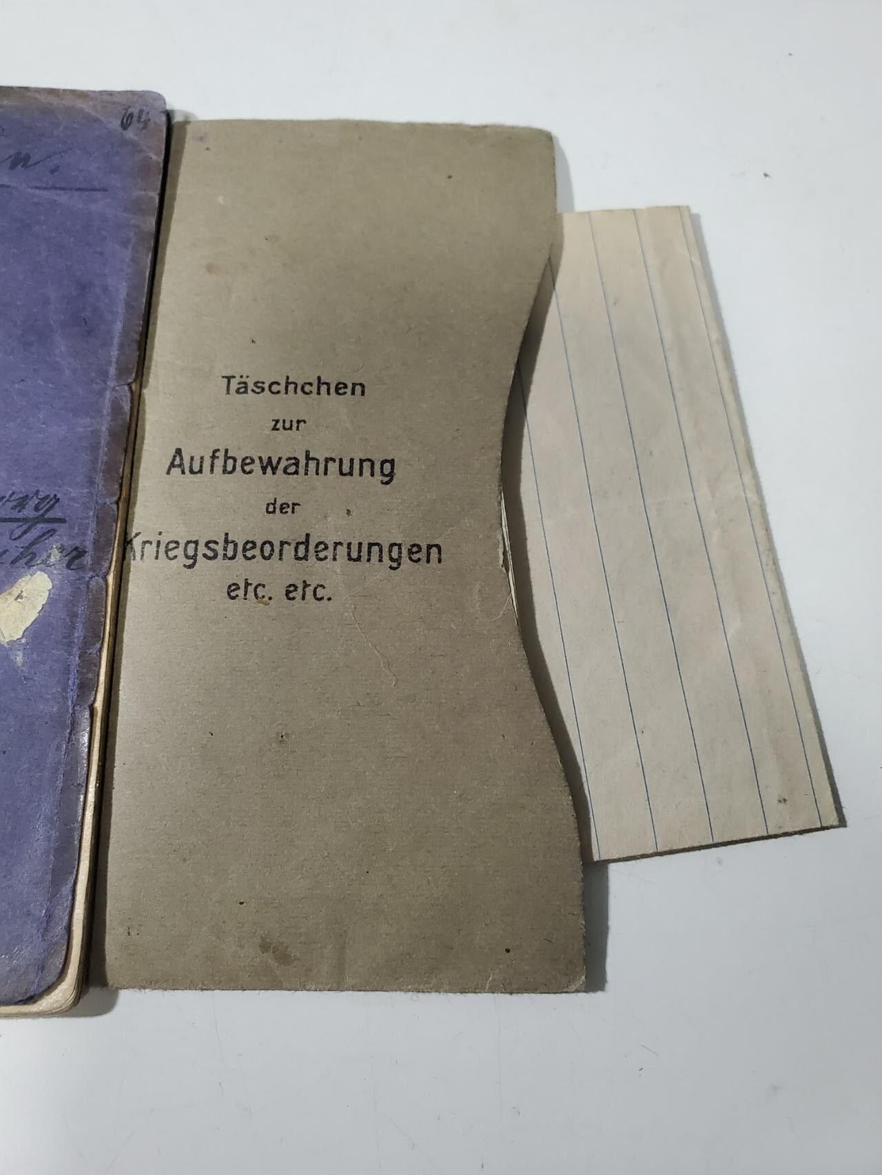 韵星假日军品类拍卖第42期 -- Rimey Holidays Militaria Auction 42 德意志帝国巴伐利亚王国士兵证带战地备注/信件一套