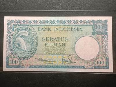 【年后首拍！】2026二月第三期，总217期 - 印度尼西亚1957版100卢比UNC-，松鼠，少见动物系列的稀有面值