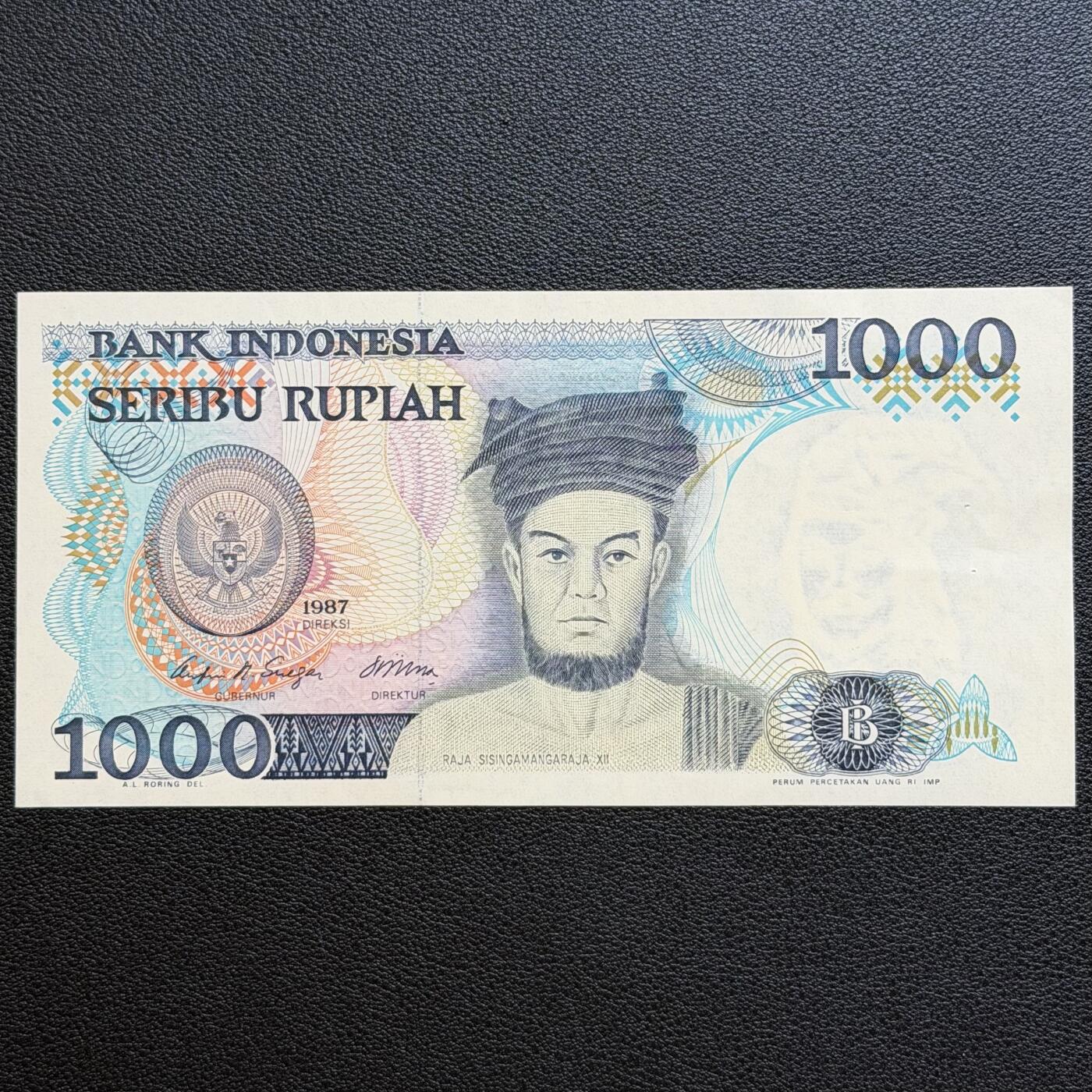 ＜星葵🌻钱币社＞非全新纸币场第70期·3月1日发货 印度尼西亚1987年1000卢比纸币