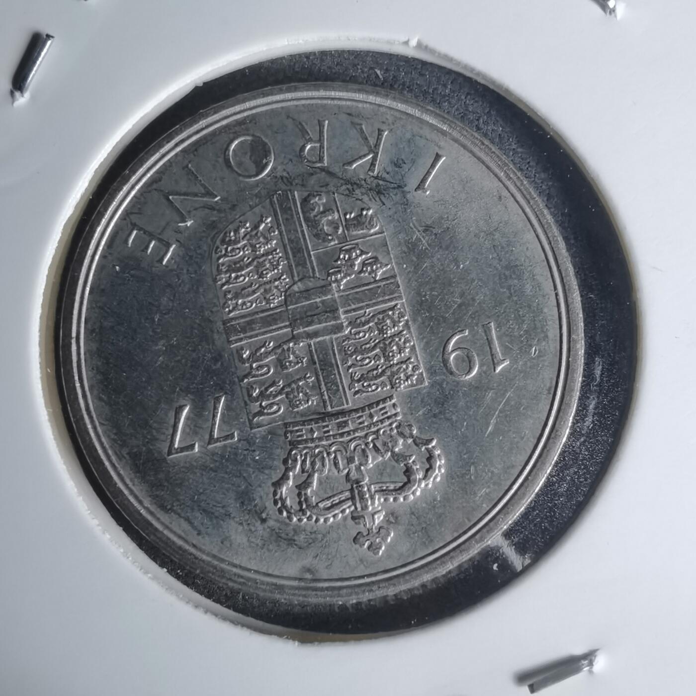 沼泽如烟--第1003场 丹麦1977年1克朗