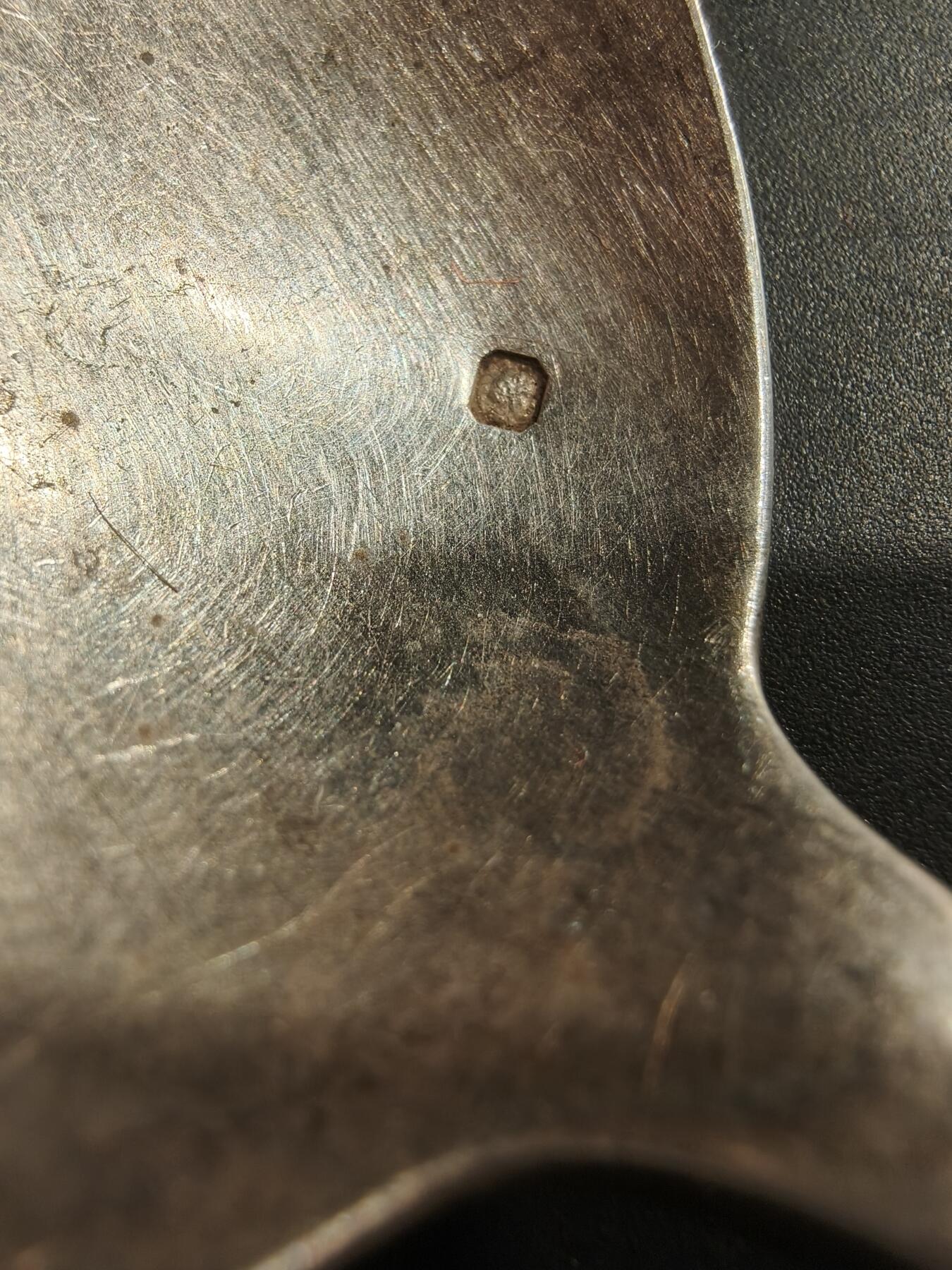 老王徽章第184期 法国银餐勺    密涅瓦1级银标    950银     61.2g