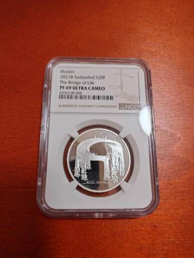 长老汇马年精选第三场拍卖 - 2021瑞士生命20法郎精制银币，NGC PF69UC，高价币