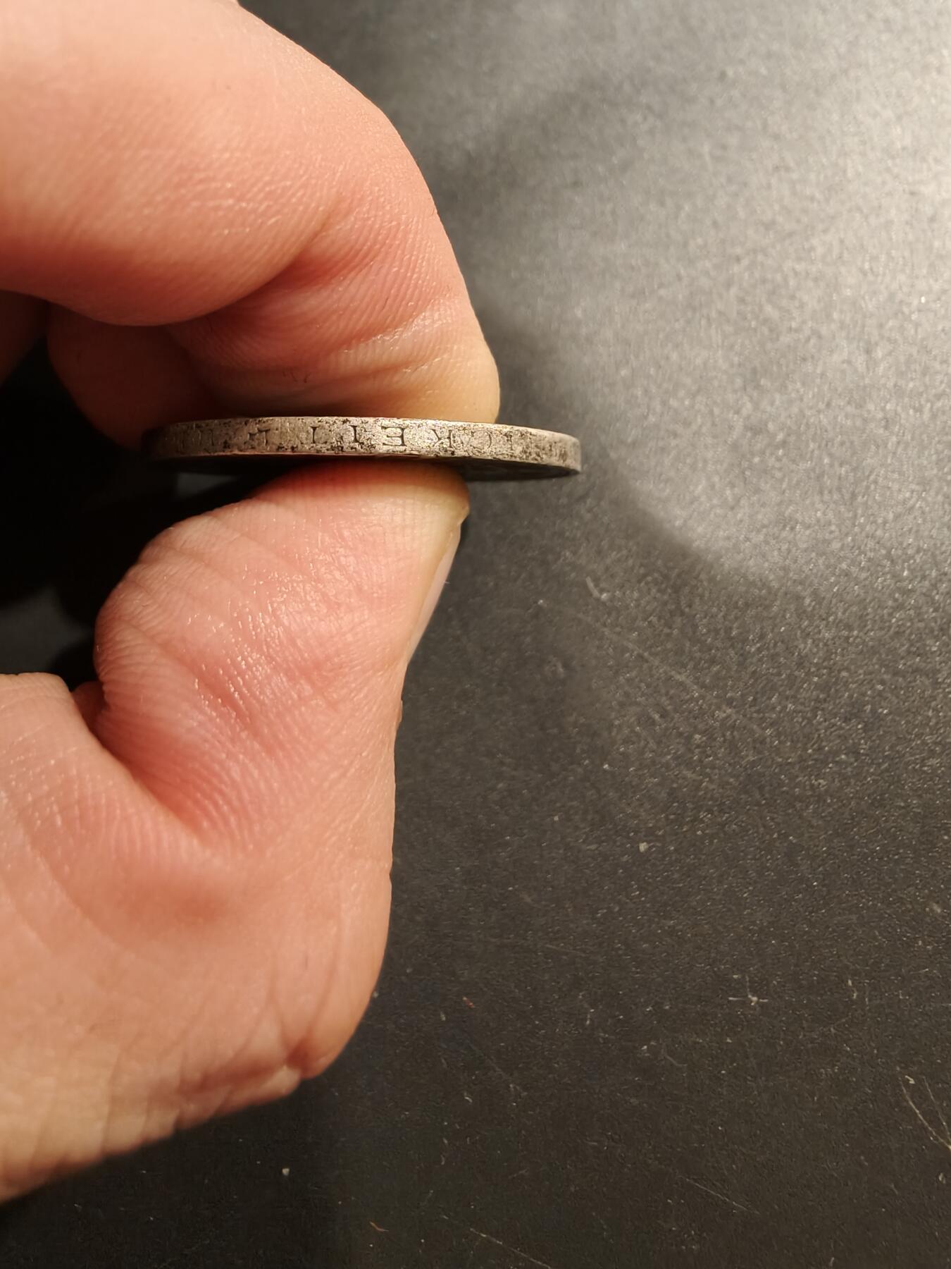 老王徽章第184期 德国1951年5马克银币    625银   11.1g