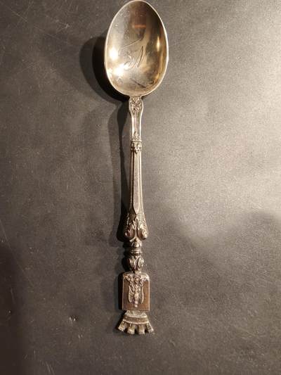 老王徽章第184期 - 法国银餐勺     密涅瓦2级银标   800银     11.8g