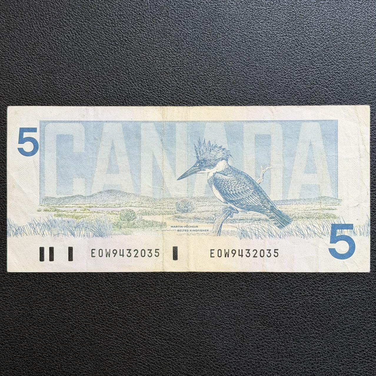 ＜星葵🌻钱币社＞非全新纸币场第70期·3月1日发货 加拿大1986年5元纸币