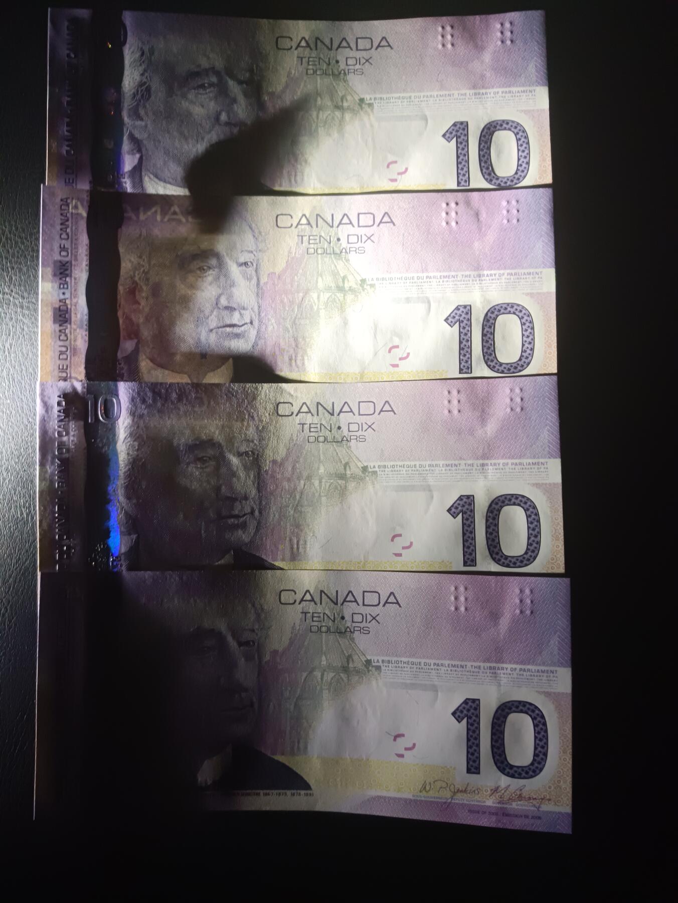 【年后首拍！】2026二月第三期，总217期 加拿大2005版10元UNC-批量四张