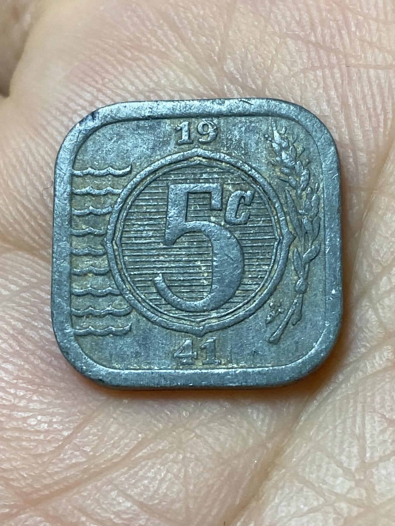 2026年第三十一场(总第二百场)英国一线回流散币新春特拍第三场(免佣金) 荷兰🇳🇱1941年5分(二战德国占领时期)