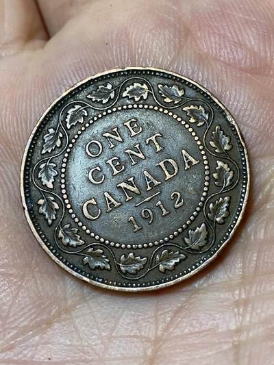 2026年第三十一场(总第二百场)英国一线回流散币新春特拍第三场(免佣金) - 加拿大🇨🇦1912年1分(乔治五世第二版，首发年)