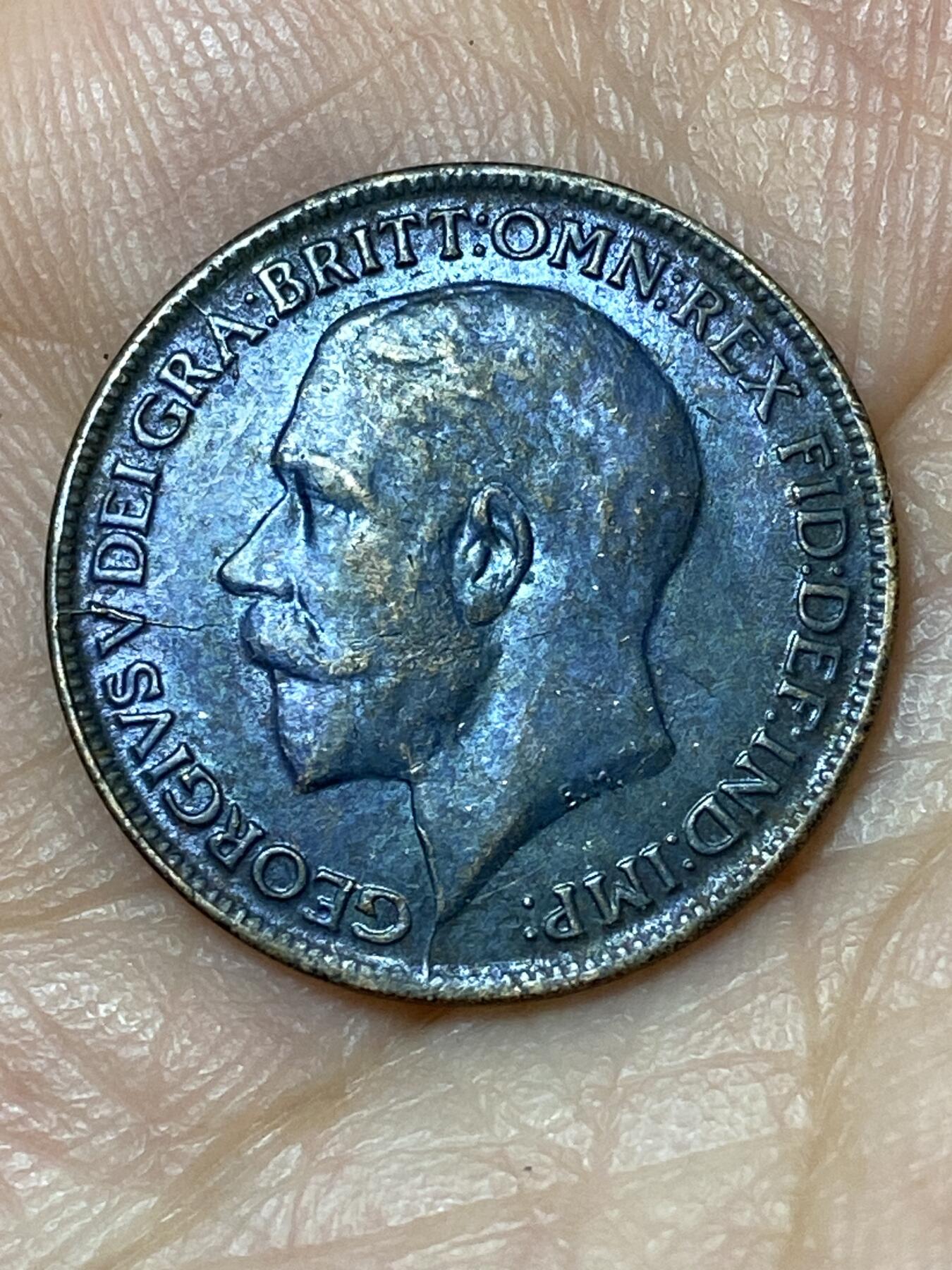 2026年第三十一场(总第二百场)英国一线回流散币新春特拍第三场(免佣金) 透打–英国🇬🇧1916年1法新(乔治五世第一版)