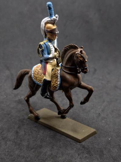 凯旋世界勋赏（持续上新中）（第22期新年大拍）（欢迎送拍）（对拍品有疑问请询问客服，不接受到手刀，出价默认拍品品相。请认真阅读拍卖规则！出价默认已认可！）（收到货请录制开箱视频，无视频概不处理问题。） - 拿破仑战争时期法国龙骑兵（Dragoon）号手的兵人模型
