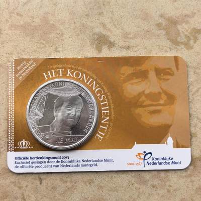 道一币馆币章第一百六十六场 - 原包装 荷兰2013年威廉-亚历山大国王加冕10欧元镀银纪念币