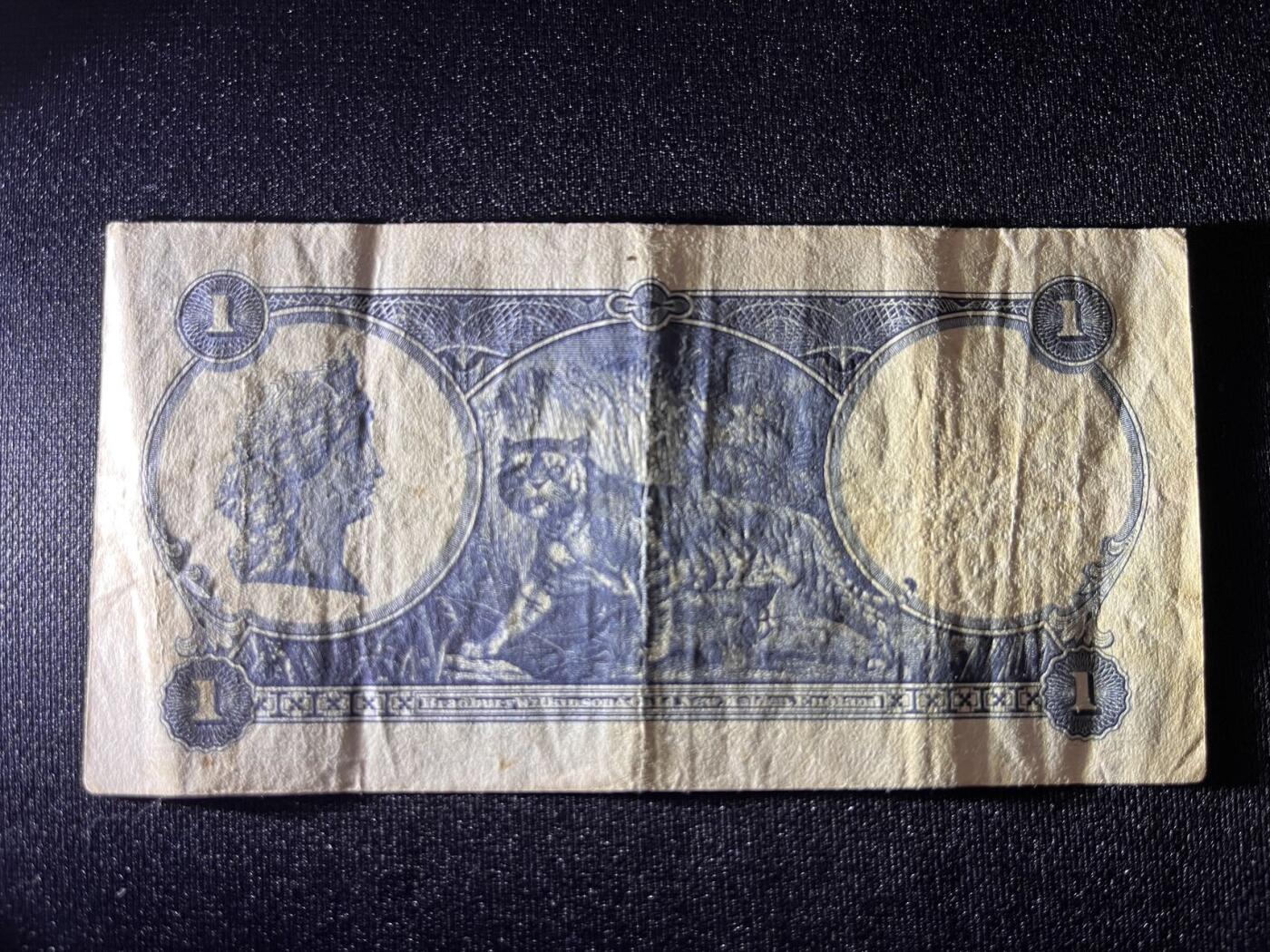 世界各国纸币拍卖 1933年英属海峡殖民地1元 新加坡马来西亚老纸币