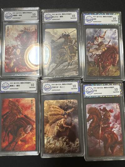 NO.25 好又多金牌大场，新年专场（上）一马当先，大吉大利！每周一站式配齐，方便凑单！（周5晚9点截拍，卖家送拍0抽成！） - 【评级套】燎原水浒 黄子鉴 评级6张 小卡尺寸