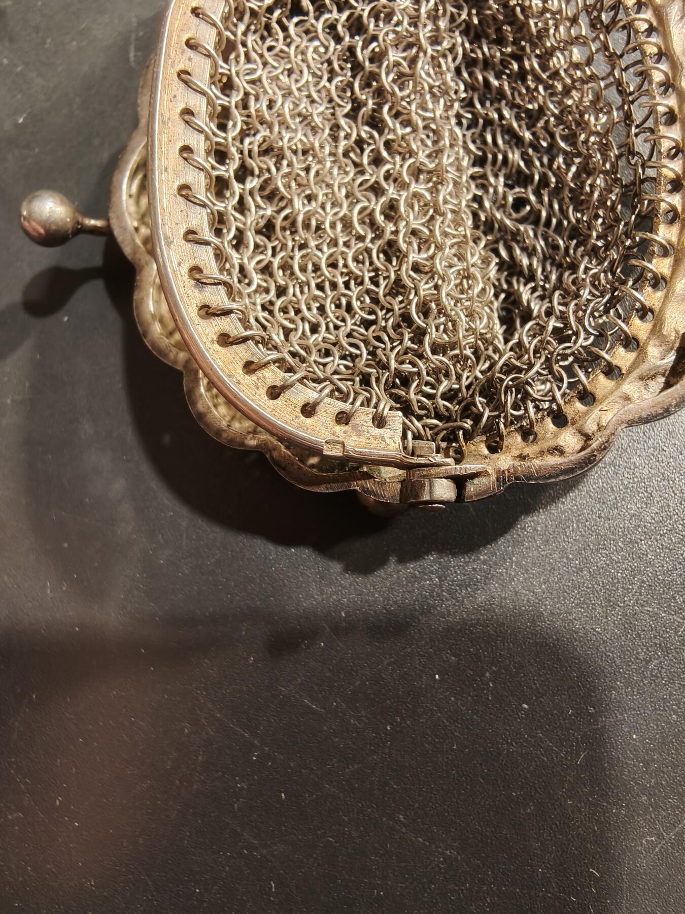 老王徽章第184期 法国银钱袋    野猪头银标    23.6g