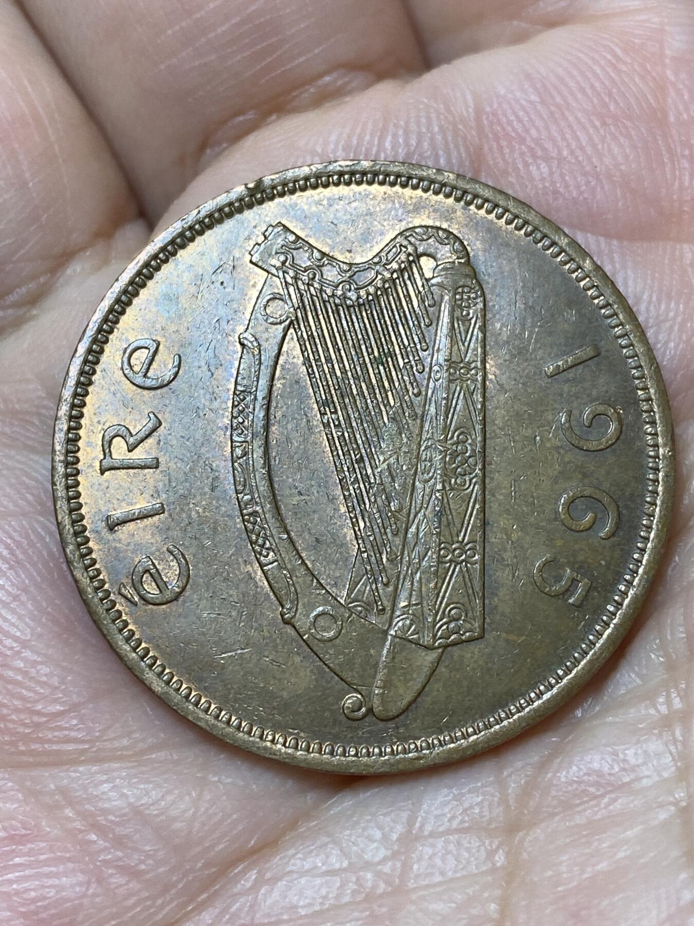 2026年第三十一场(总第二百场)英国一线回流散币新春特拍第三场(免佣金) 爱尔兰🇮🇪1965年1便士(共和国时期第一套)