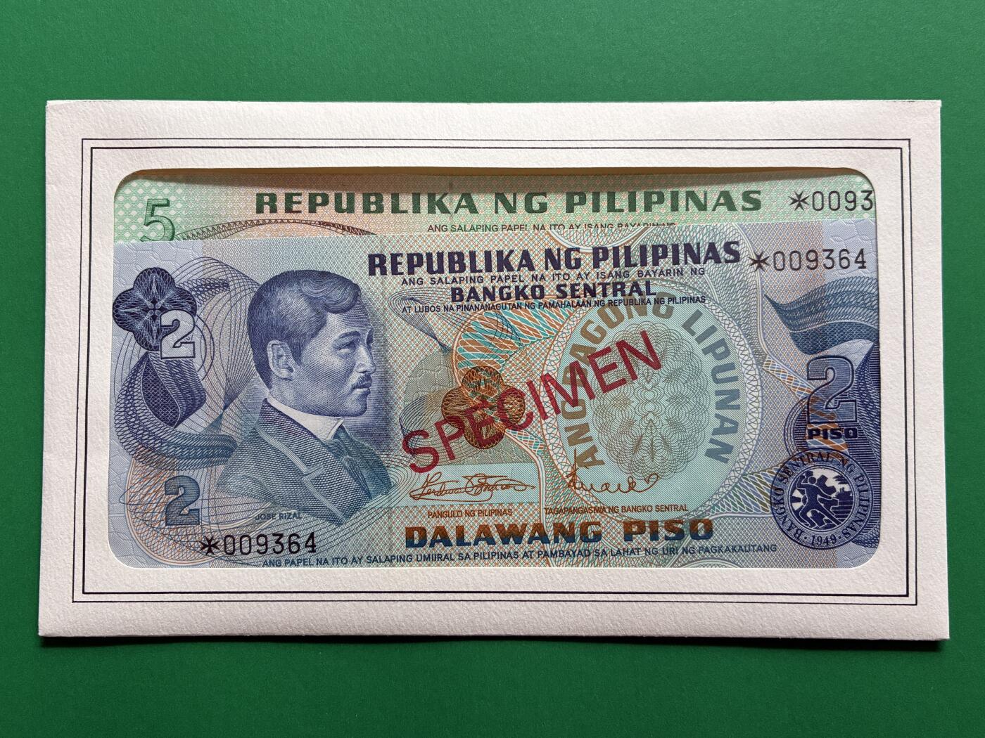 咖啡豆•收藏 2026年Mar_1st世界各国纸币样票拍卖 菲律宾 2-100比索 外国纸币样票 全新UNC同号 6枚一套