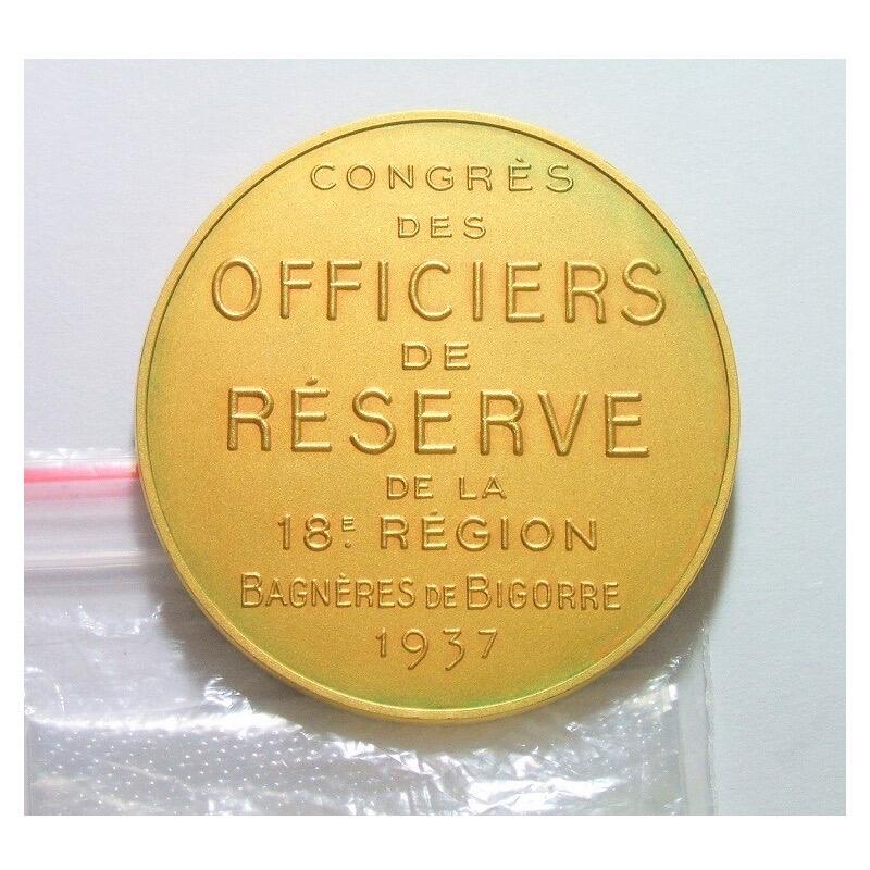 【旋风钱币】2月22日19:00准时开拍 精美欧洲币章、银币银章、第三帝国钱币、手串手镯紫砂壶等 全场包邮！ 法国1937年 名将福煦元帅高浮雕精制大镀金章 40MM