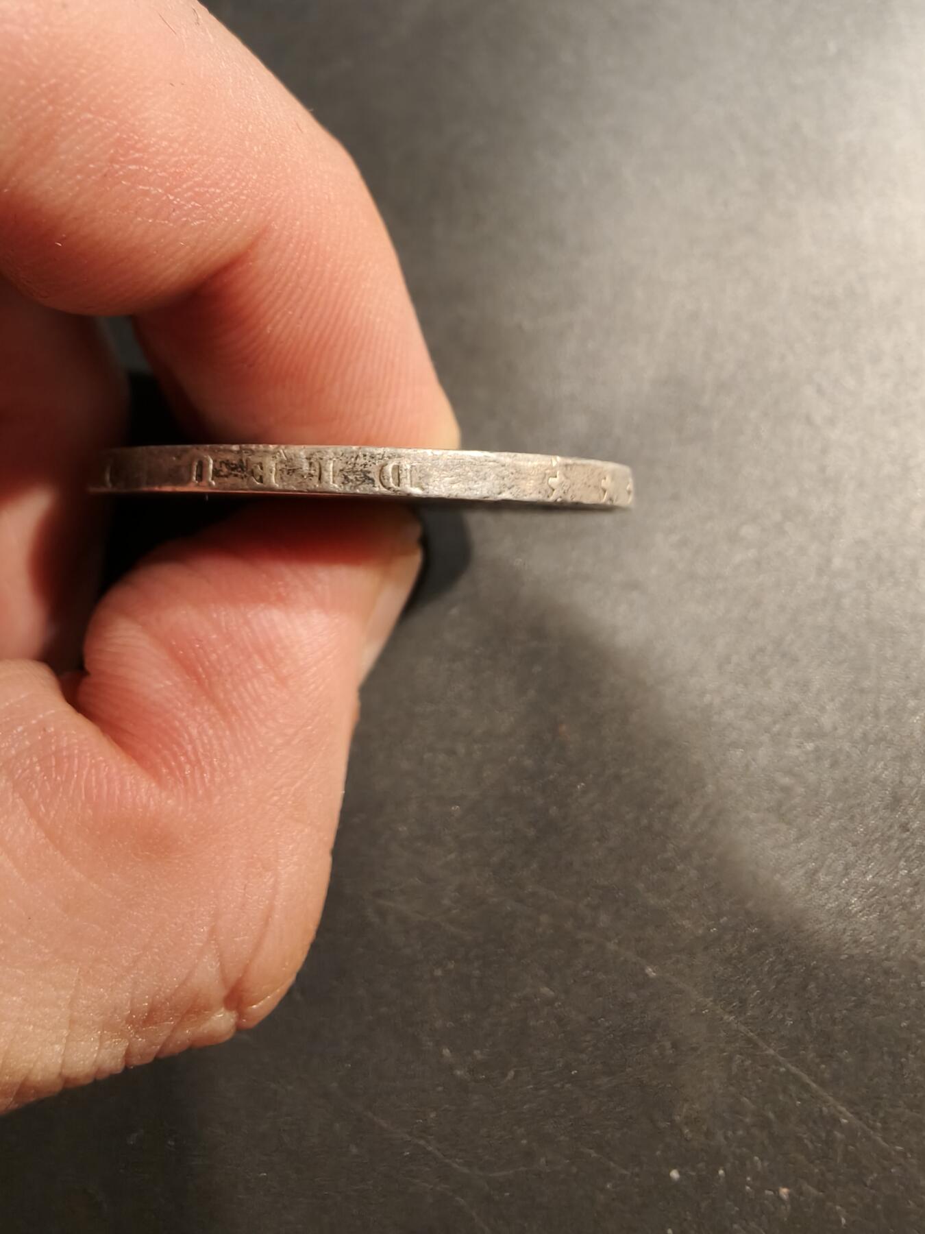 老王徽章第184期 比利时1876年5法郎银币    900银     24.8g