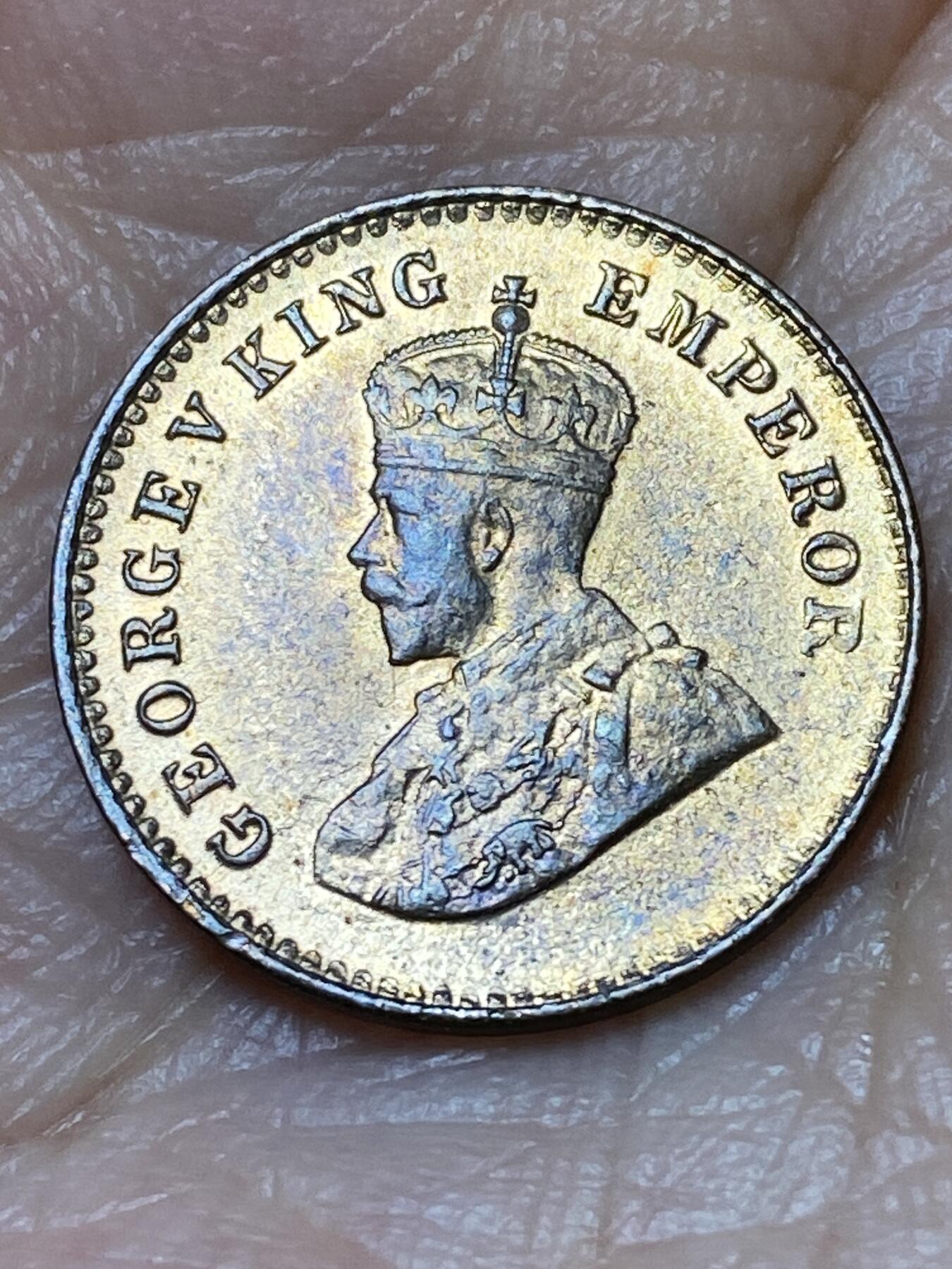 2026年第三十一场(总第二百场)英国一线回流散币新春特拍第三场(免佣金) 原光好品–英属印度1920年1/12安娜(乔治五世时期，c版加尔各答造)