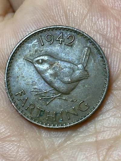 2026年第三十一场(总第二百场)英国一线回流散币新春特拍第三场(免佣金) - 英国🇬🇧1942年1法新(乔治六世第一版)