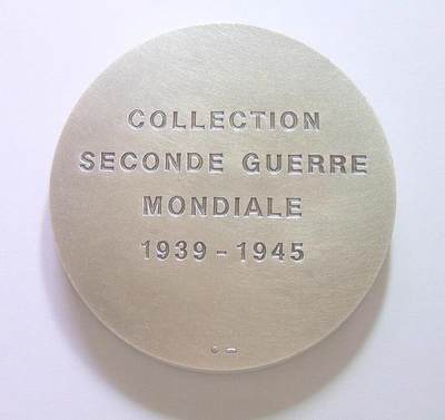 【艺术】法国艺术大章 二战盟军瓜分德国朱可夫艾森豪威尔蒙哥马利柯尼希 高浮雕精制超大镀银章 68MM厚6MM 206克 【艺术】法国艺术大章 二战盟军瓜分德国朱可夫艾森豪威尔蒙哥马利柯尼希 高浮雕精制超大镀银章 68MM厚6MM 206克