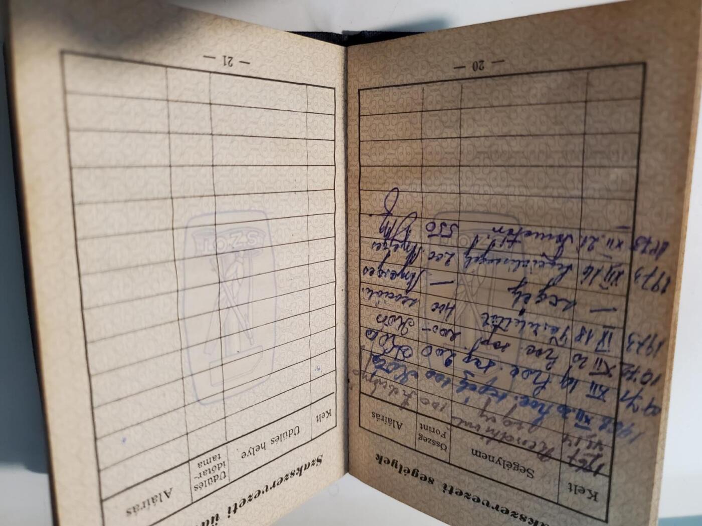 韵星假日军品类拍卖第42期 -- Rimey Holidays Militaria Auction 42 匈牙利人民共和国早期工会成员证 原主1898出生 历经奥匈帝国 王国 二共人共 贴票齐全 品相好